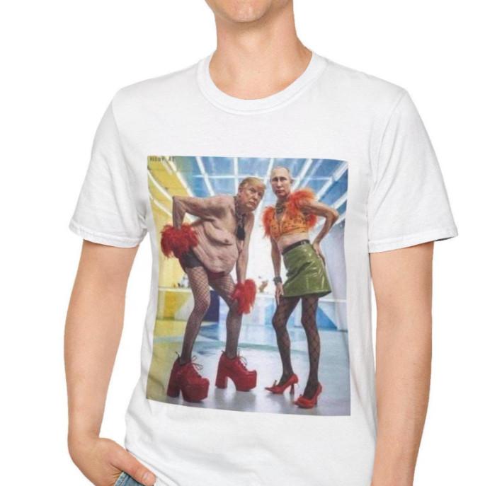 

Political Satire Hilarious Trump and Putin Funny Tshirt size S5XL Unisex T-Shirt XXL