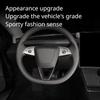 Steering Wheel Patch for Tesla Model 3 3+ ABS Carbon Fiber Decorative Sticker Modified Shell New Model Y Launch 2025 Accessories