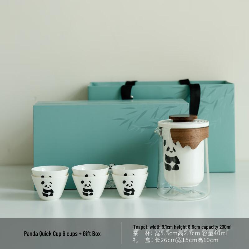 Panda Portable Travel Tea Set