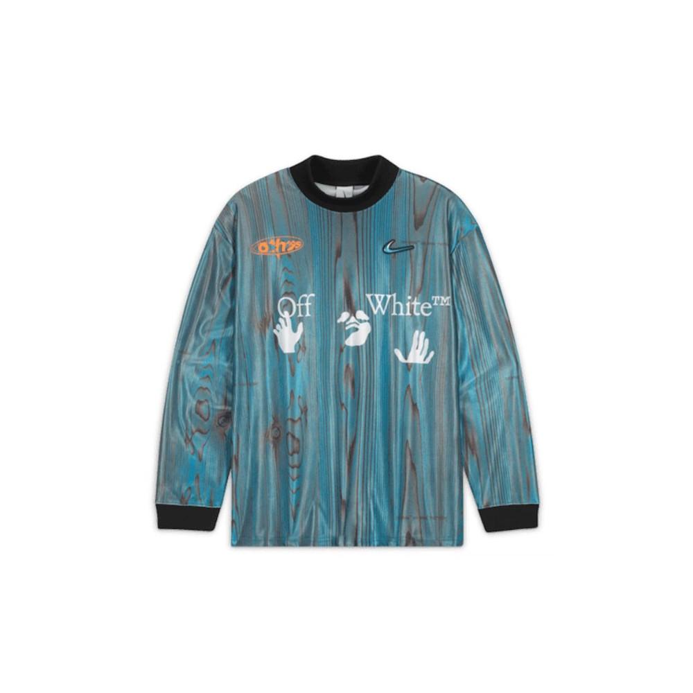 Soccer Jersey OFF-WHITE X Nike 001 Blue
