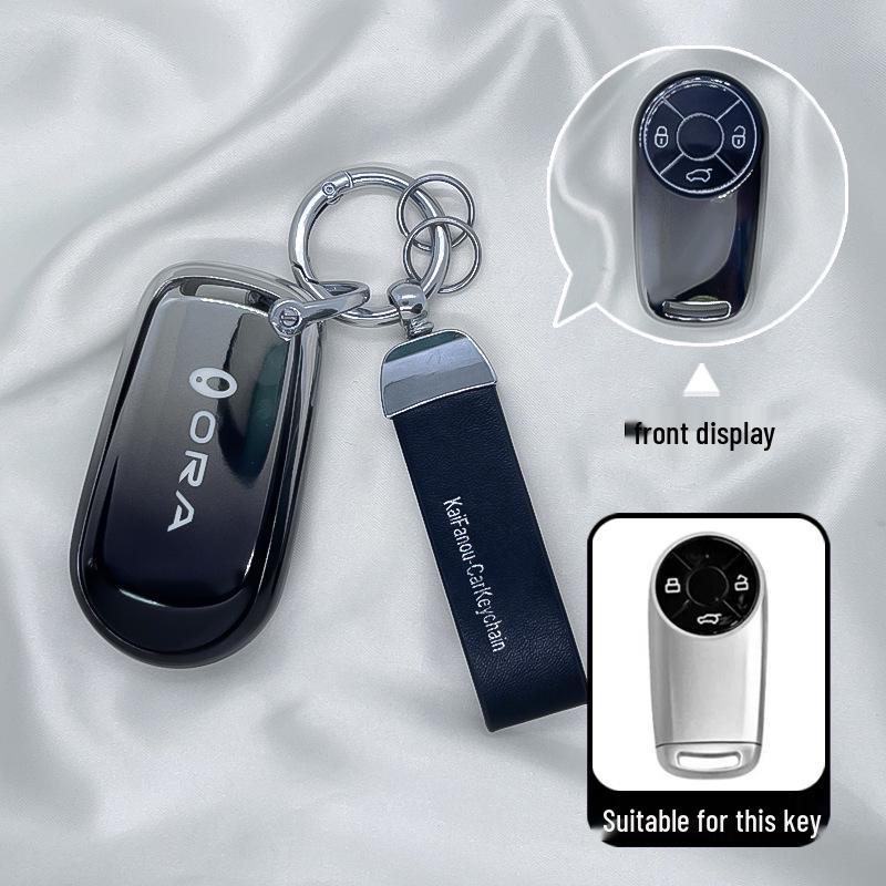 ORA Good Cat GT, Lightning Cat, Black Cat, White Cat, Ballet Cat Key Cover - Car Bag Protector