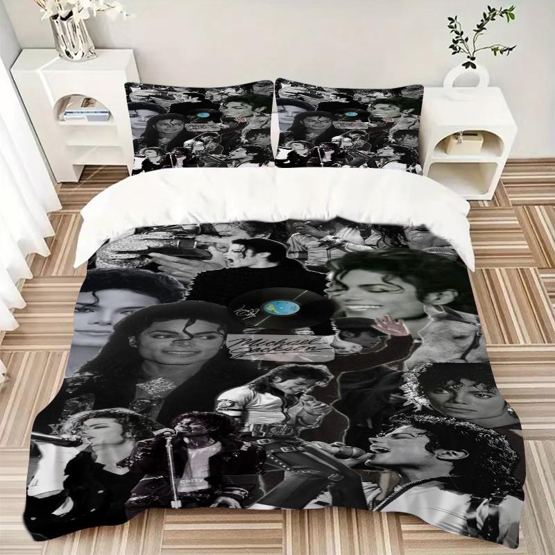 3Pcs Michael Jackson'S Legacy Bedding Sets For All Sizes New 3D Printed Bed Cover Comforter Duvet Cover Pillowcase Bedroom Decoration