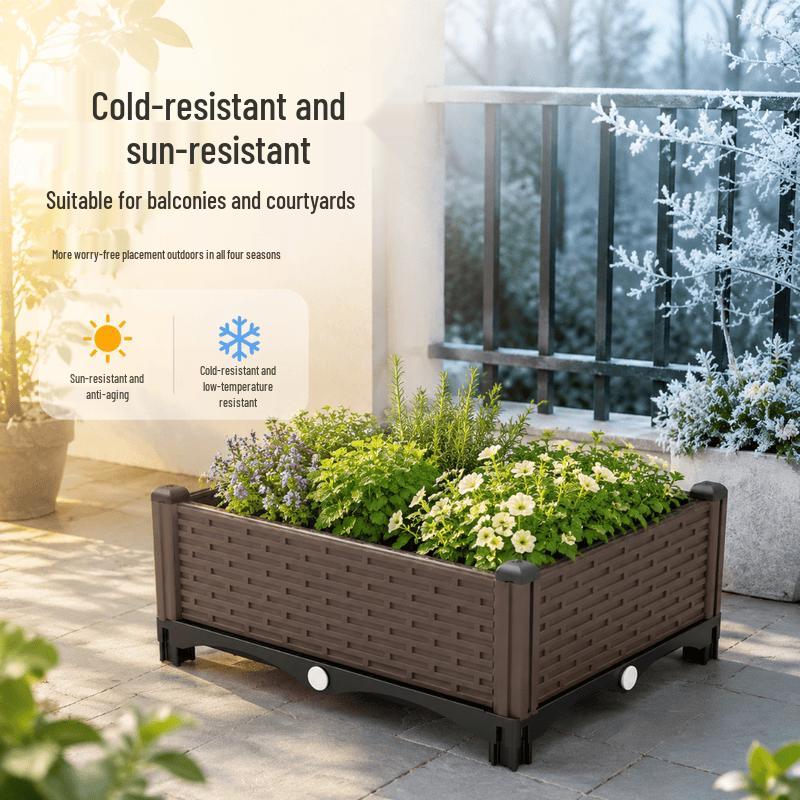 Beifute Weather-Resistant Balcony Planter Box
