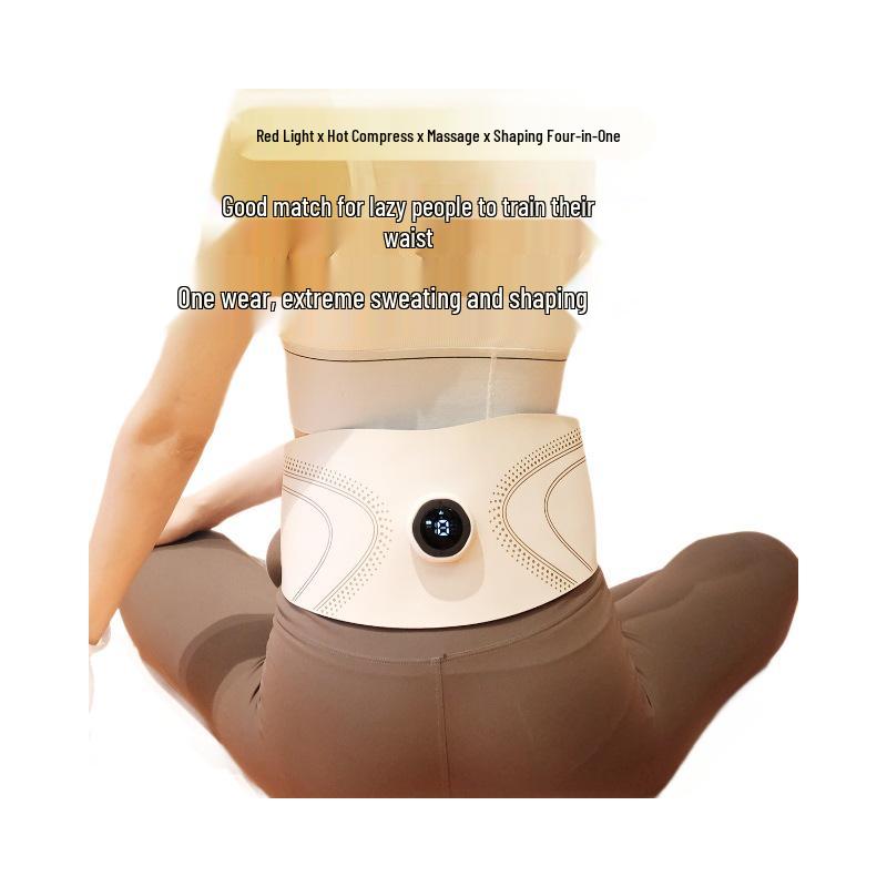 EMS Pulse Waist Massager: Microcurrent Heating Fitness Belt for Exercise and Relaxation