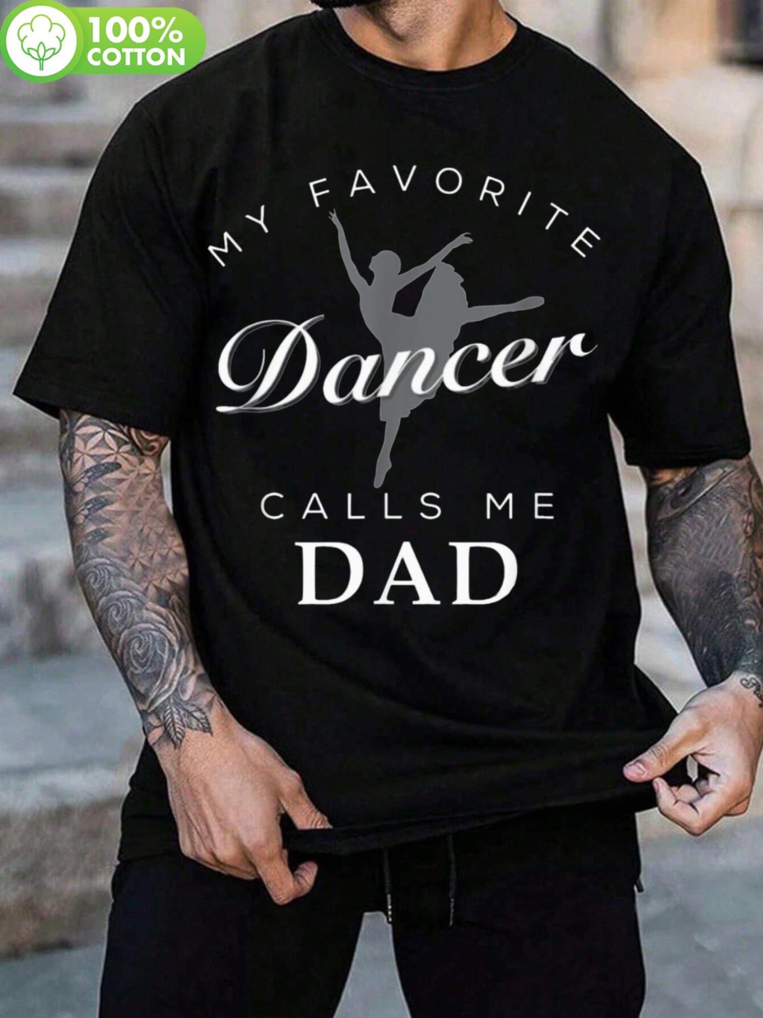 

Dance Dad & Daughter Bonding T-shirt - Cotton Casual Tee with Unique Print S