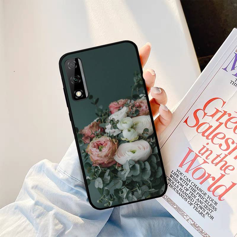 Peonies Beautiful Flower Phone Case For Huawei Y9 Y8 Y6 Prime Y7 Pro Y8s Y5 Mate 20 Pro 10 Lite Cover