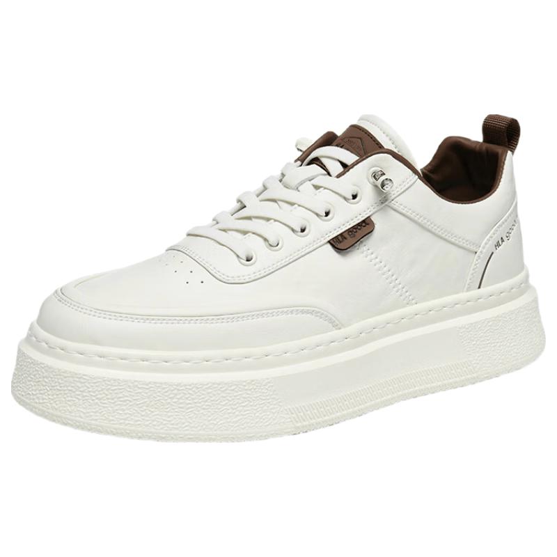 HLA Men s F481 White Casual Board Shoes 40