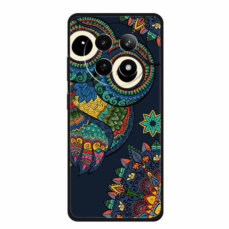 For Realme 13+ 5G Case Animals Soft Silicone TPU Phone Cases Back Cover For OPPO Realme 13 Plus 5G RMX5002 Wolf Protector Coque