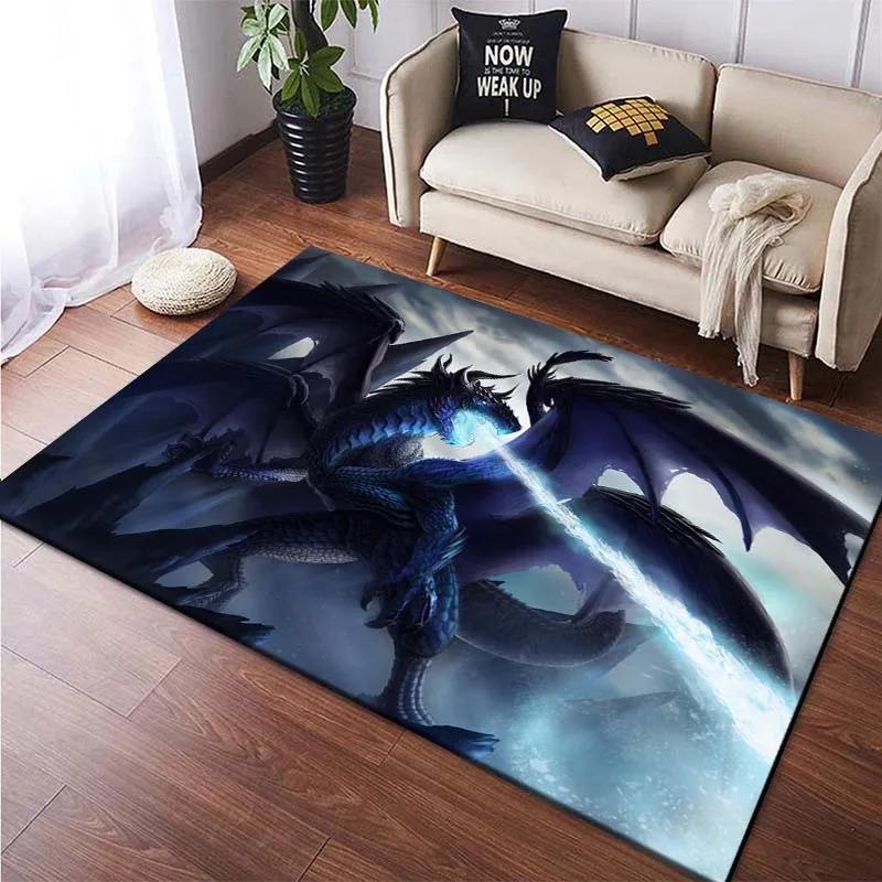 Fire-breathing Dragon Floor Mats Door Decoration Home Living Room Floor Mats 40x60cm