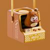 Game Machine Desk Fan with Lanyard USB Rechargeable Cartoon Animal Game Console Hanging