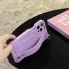 Wrist Card Mobile Phone Case iPhone17 Pro Max for Apple 13 Lychee Pattern Leather Bracket Case XS