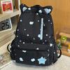 Schoolbag Cute Cat Ears Star Print Girl Schoolbag High Value Ins Niche Design Large Capacity School Backpack
