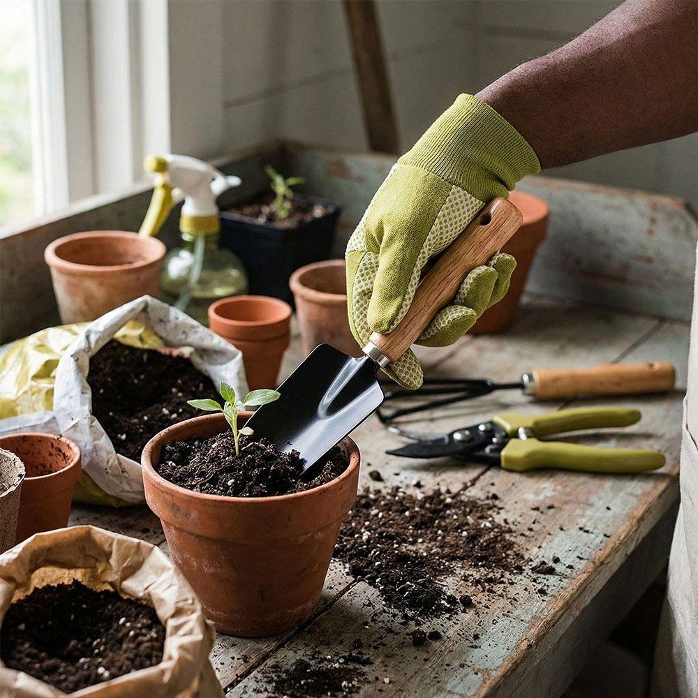 Ergonomic Garden Hand Tool Set Rust-Proof Planting Gear Gardening Tools  Transplanting