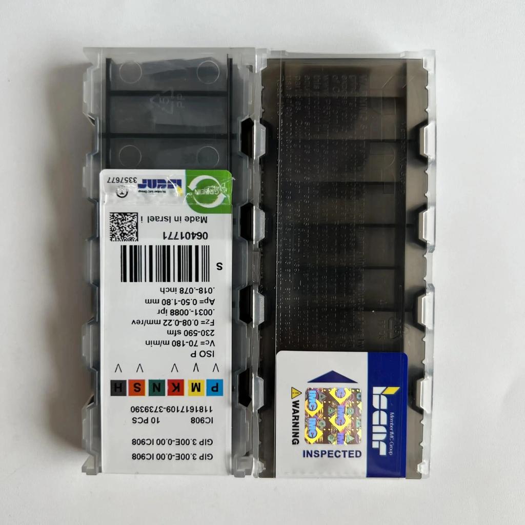 ISCAR / GIP3.00E-0.00 IC908 /Industrial indexable Carbide Inserts 10 PCS
