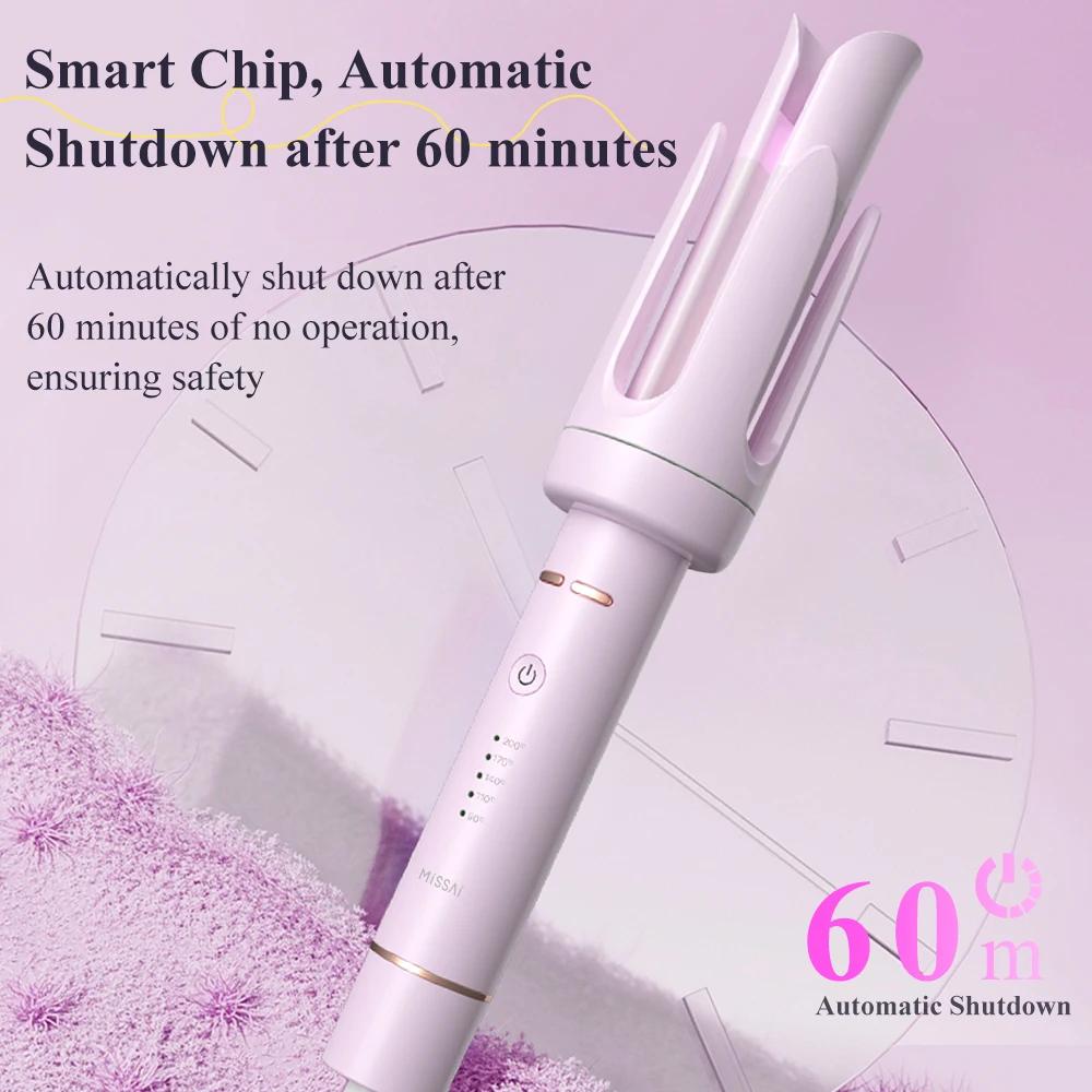 Professional Ceramic Hair Curling Iron Wave Styler Wand Salon Grade Hair Styler Tool for Perfect Curls And Waves Modeling