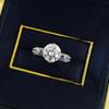 Jewelry Pure 2.5 Carat Court Diamond Ring For Women'S Wedding Simulation Diamond Ring For Gifts