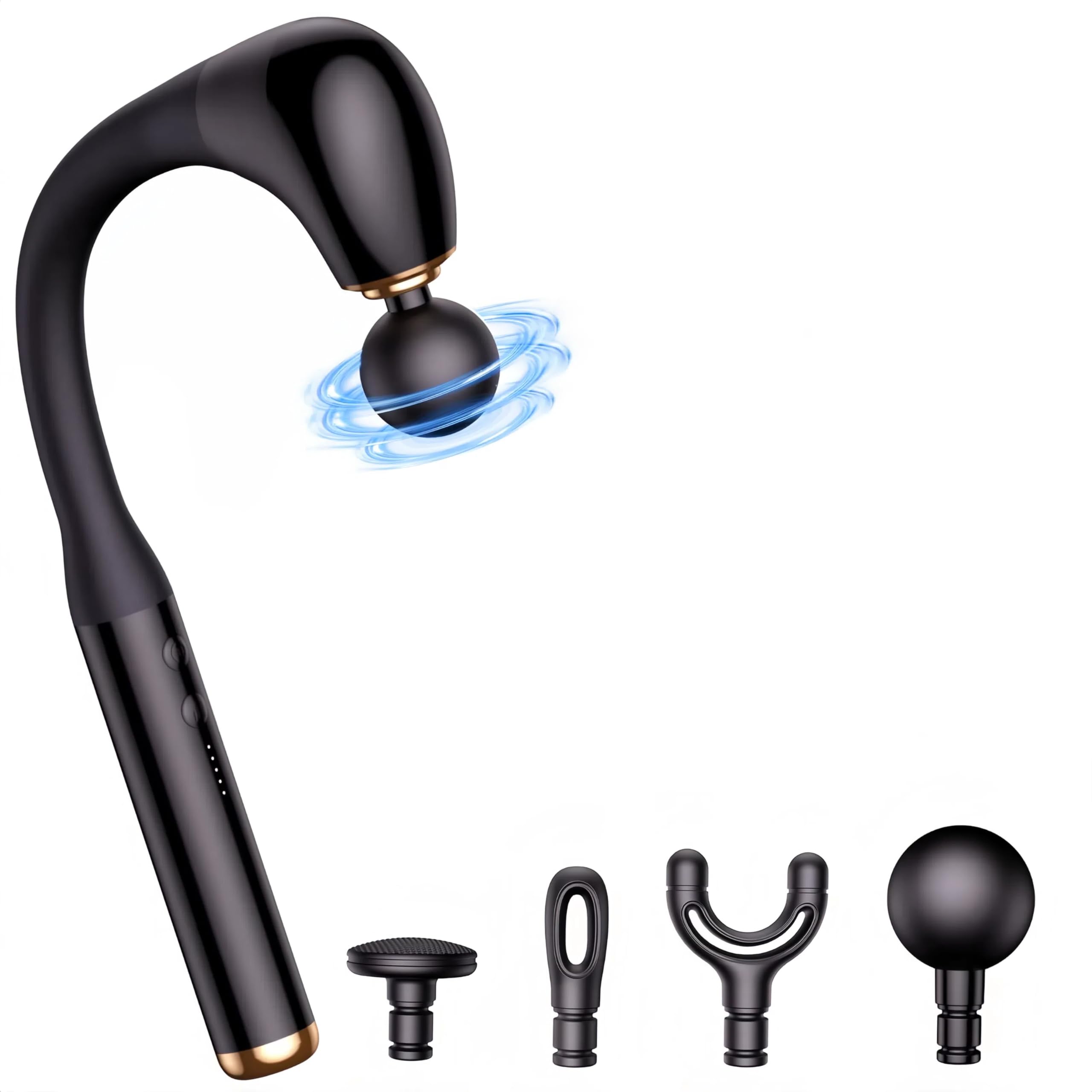 

Deestop Пистолет для миофасциального релиза с запатентованной эластичной системой, 5 мощными режимами вибрации, быстрый, тихий, 4 насадки, Рождество, японская инструкция, пистолет,