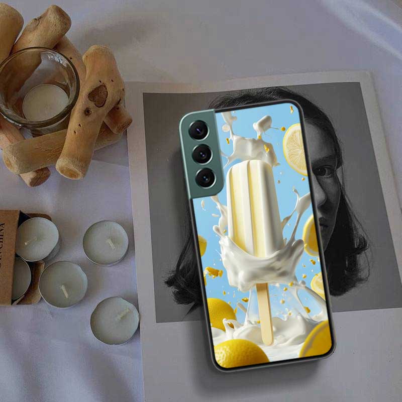 Colorful Ice Cream and Popsicles Phone Case For Samsung Galaxy S22 S25 Ultra S21 S10 Plus S26 Edge S20 S23 S24 FE Cover Sili