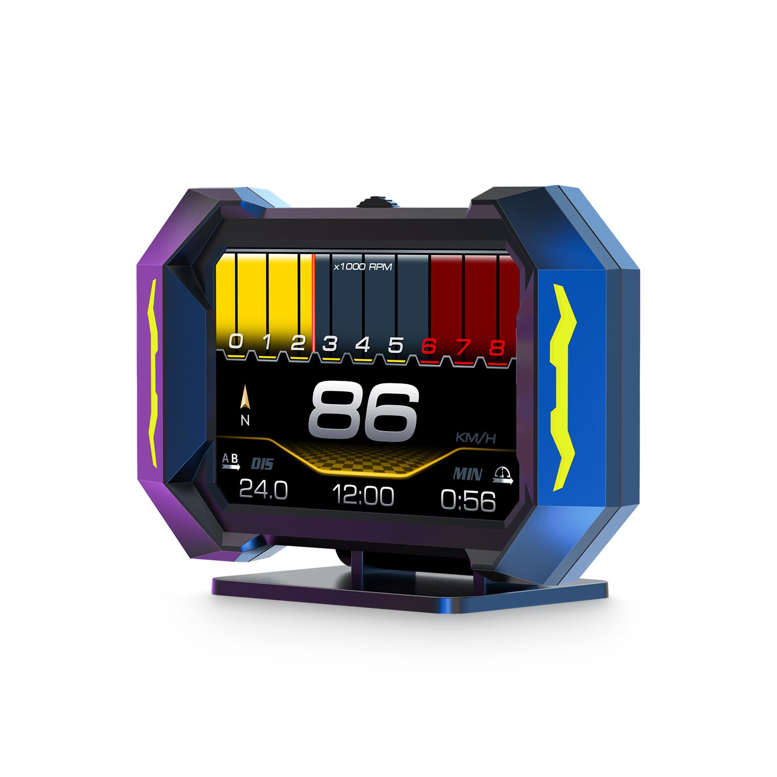 Мультиметр P25 OBD2, Тахометр, HUD OBD2 Автомобильный проекционный дисплей, Отображение скорости, температуры,