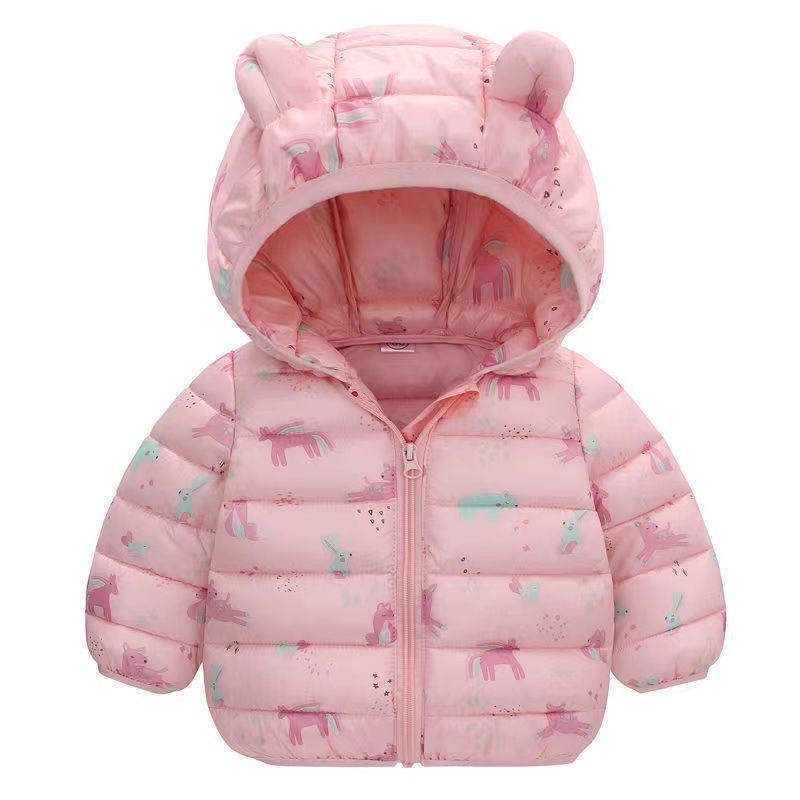 Kinder Cartoon Daunen Baumwolljacke für Herbst & Winter - Leichte Jungen & Mädchen Klein/Mittel Mäntel