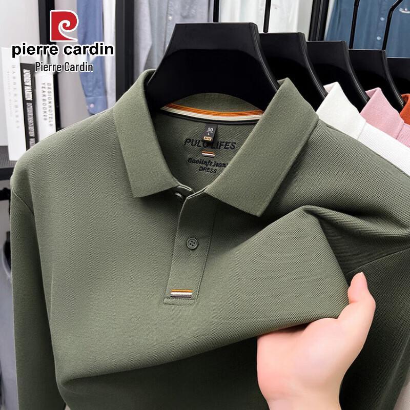 Pierre Cardin Men's Mercerized Cotton Long Sleeve Polo Shirt
