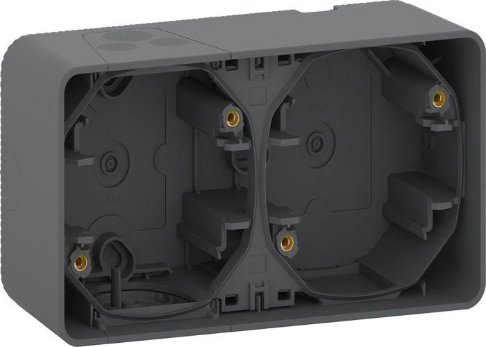 Boîte étanche - Schneider - Mureva Styl - 2 postes - Horizontal - IP55 IK08
