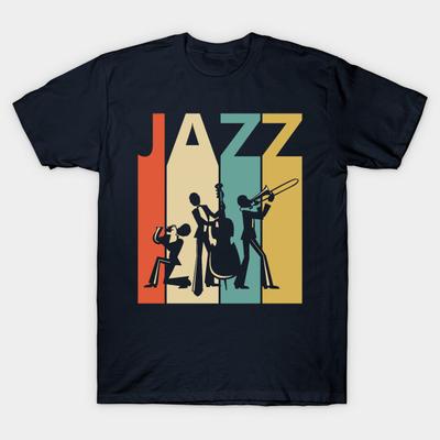 Heren T-shirt Vintage Jazz Muziekliefhebber Cadeau T-shirt Dames T-shirt Heren Katoenen T-shirts Streetwear Harajuku