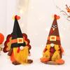 Gnome Doll Decor Cute Handcrafted Faceless Gnome Ornament for Halloween Thanksgiving Party