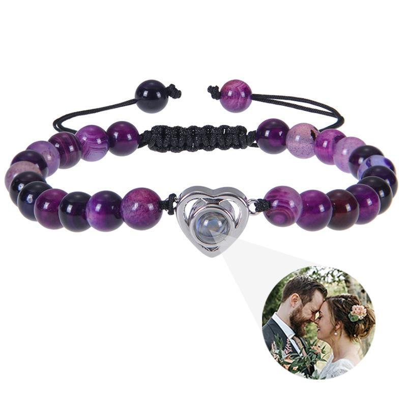 Individuelles Armband mit Bild innen Personalisierte Projektionsarmbänder mit Fotos Armband mit Foto Personalisierte Gedenkgeschenke