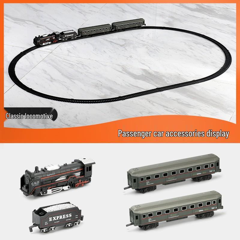 Retro High-Speed Rail Toy Train Set for Kids