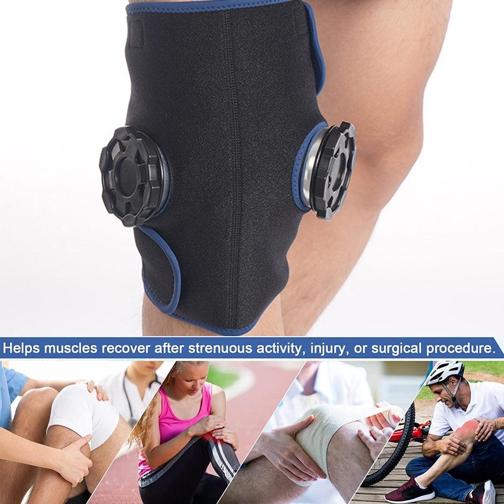 1 Stück Eisbeutel für Knieverletzung Wiederverwendbare Eisbandage mit Kaltkompressionsmanschette um das gesamte Knie für Muskeln, Meniskus