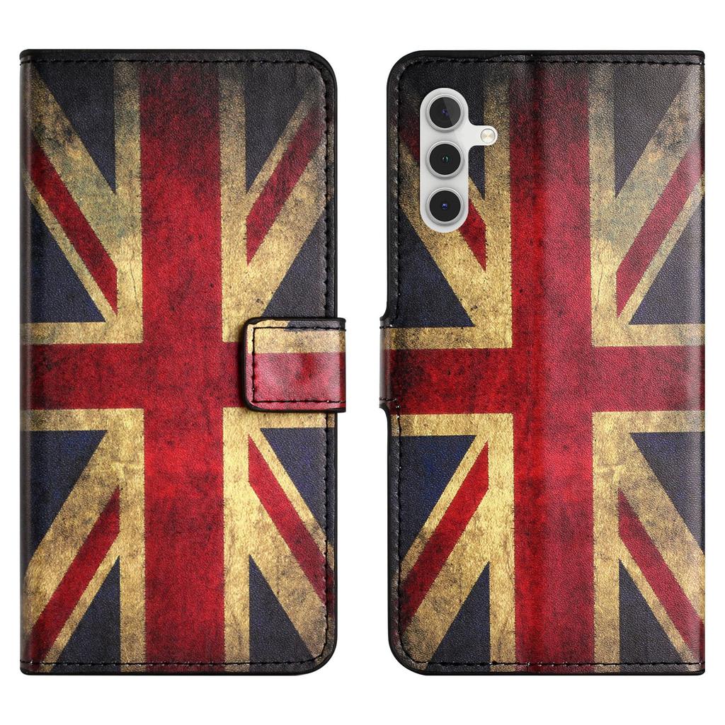 For Samsung Galaxy S24 FE Case Wallet PU Leather Flip Phone Cover Pattern Printing