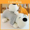 Adorable Plush Toy Dog Pillow Soft And Cuddly Stuffed Animal For Sleeping Yellow And Gray Colors