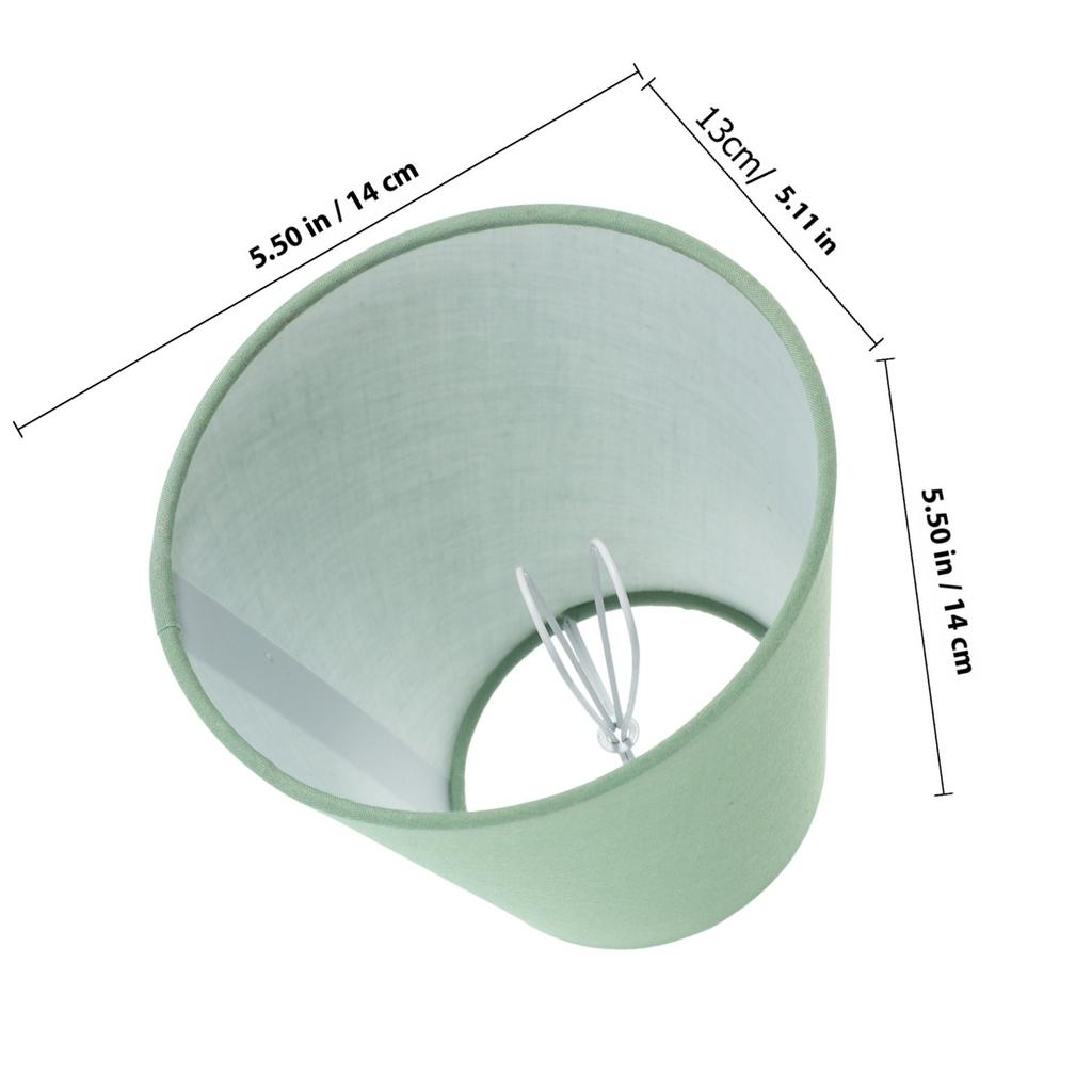 Clip-on Fabric Tabletop Lamp Shade Soft Comfortable Lampshade Cover for Desk Lamp Light Cover Household Lighting Replacement