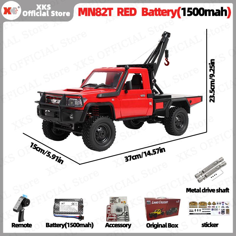 Xks Mn82T Lc79 1:12 Scale Rc Car 4Wd 2.4G Remote Control Pickup Crane - Off-Road Climbing Toy For Kids Christmas Gift