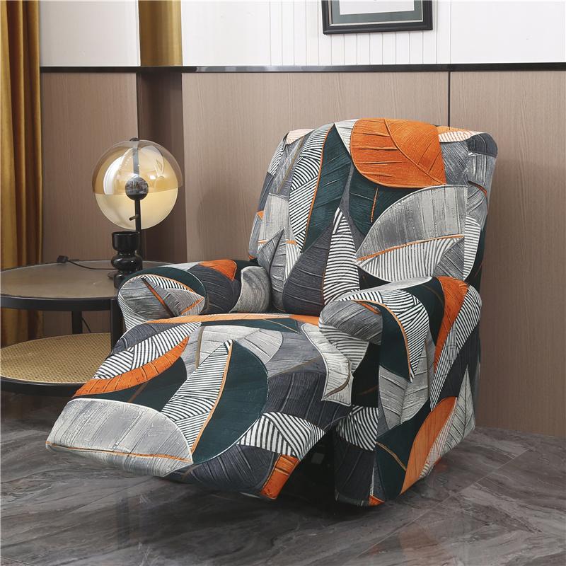 Recliner Chair Covers 4-Pieces Flexible Reclining Chair Protector Gentle Reclining Chair Furniture Cover Sofa Shield With Flexible Bottom