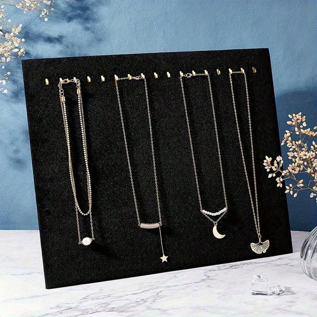 1pc-Jewelry Necklace Display Stand Black Flannel Necklace Penda