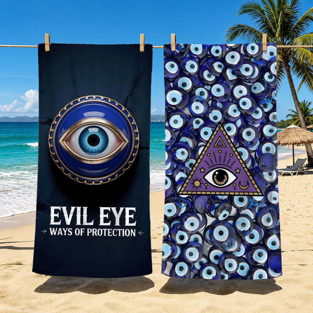 Evil Eyes Bath Towel Towel Soft Pool Gift For Travel Gym Shower Camping Quick Dry Sports Large Beach Towels