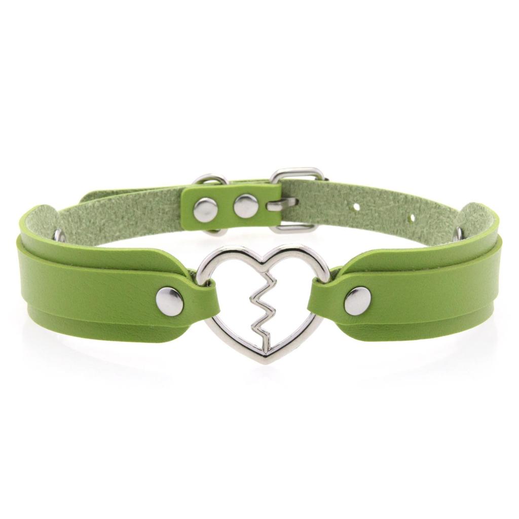 Collane con Ciondolo a Cuore Gotico Sexy alla Moda Vintage Gioielli Regalo Cuore Gotico in Pelle Collana Choker Punk da Donna Harajuku