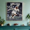 Cristiano Ronaldo Diamond Painting Round Diamond Mosaic Rhinestones Diamond Embroidery Craft Kit Wall Decor Without Frame