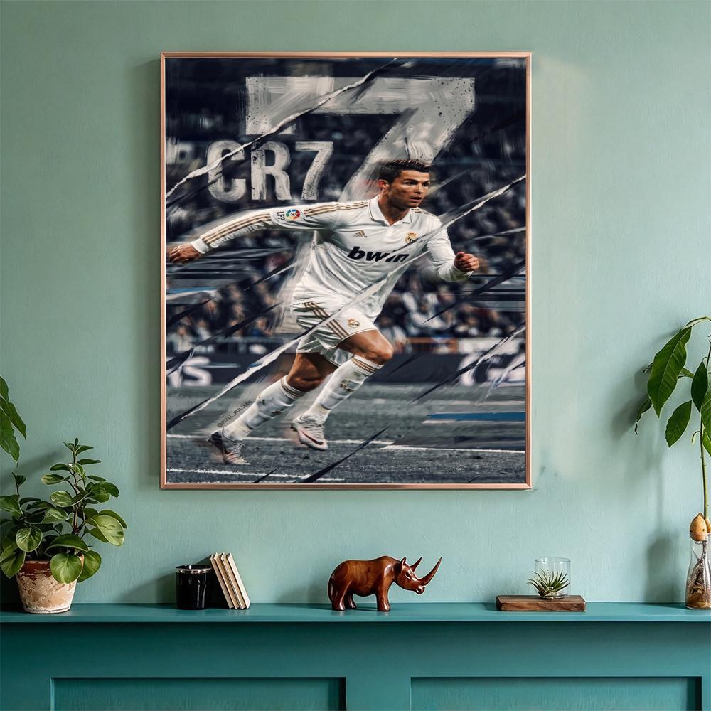 Cristiano Ronaldo Diamond Painting Round Diamond Mosaic Rhinestones Diamond Embroidery Craft Kit Wall Decor Without Frame