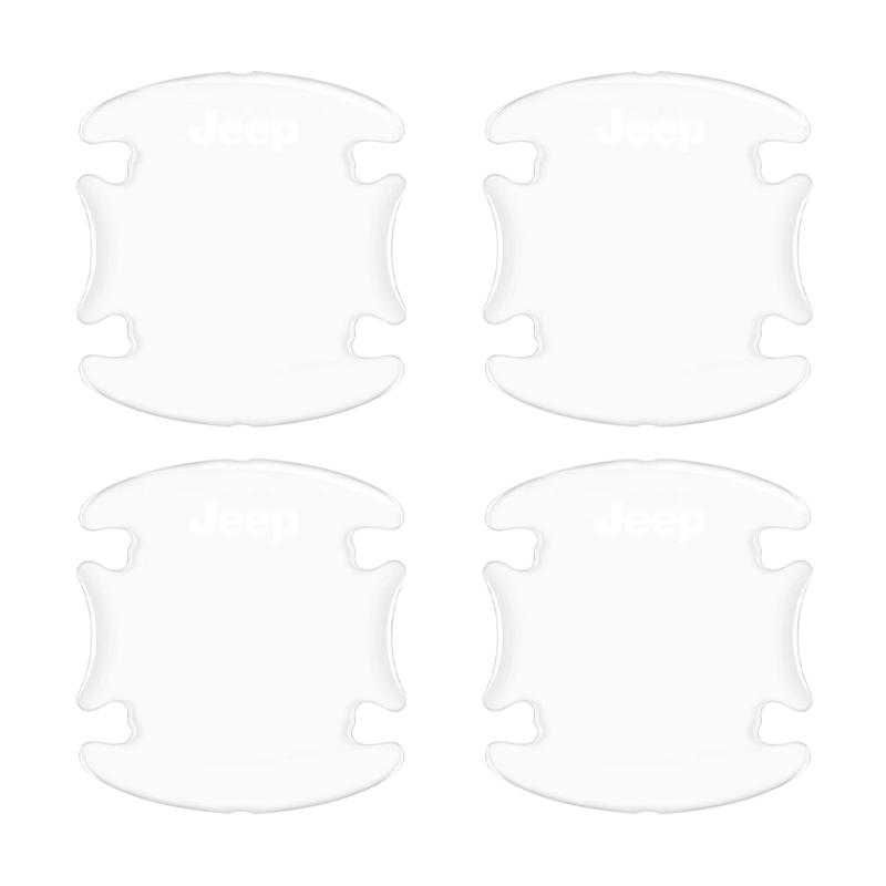 

Car Body Anti-Collision Protection Strip Auto Door Handle Bowl Anti-Scratch Sticker for Jeep Compass Accessory Renegade Wrangler Gladiator Cherokee JL 4pcs