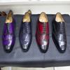 Fashion Luxury Italian Style Mens Dress Shoes Calfskin Genuine Leather Brogue Business Wedding Party Wingtip Formal Oxford Shoes for Men