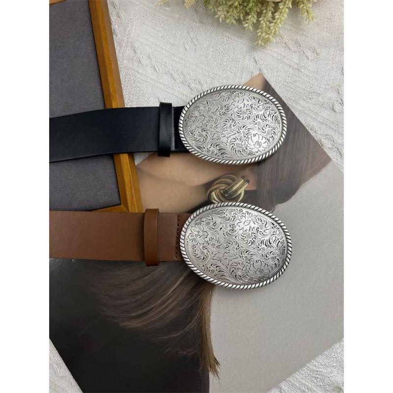 Chic Fashionable Women's Belt Stylish Wide Waist Cincher For Denim Pants 2024