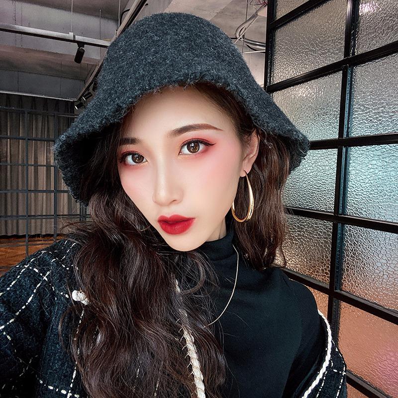 Water Drop Earrings Smooth Circle Big Hoop Earrings For Women Lady Fashion Charm High Quality Wedding Jewelry Gift