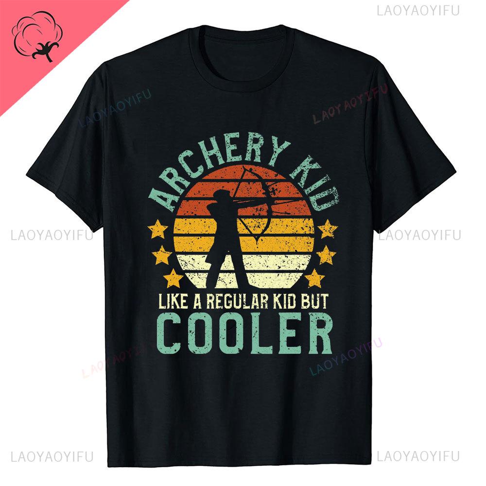 Aim Shoot Swear Repeat Archery Hipster Shortsleev Printed TShirts Archery Sports Men Style Casual Aesthetic O Neck Tops T Shirt