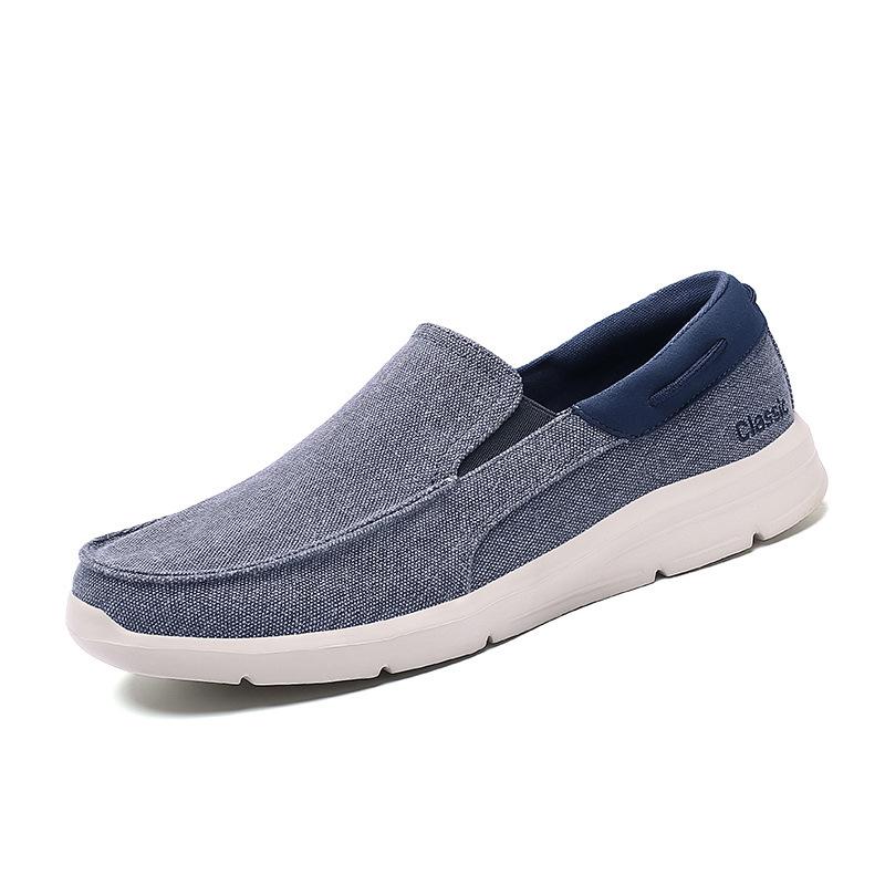 Casual Men's Canvas Shoes Fashion Men's Shoes One Pedal Lazy Cloth Shoes.