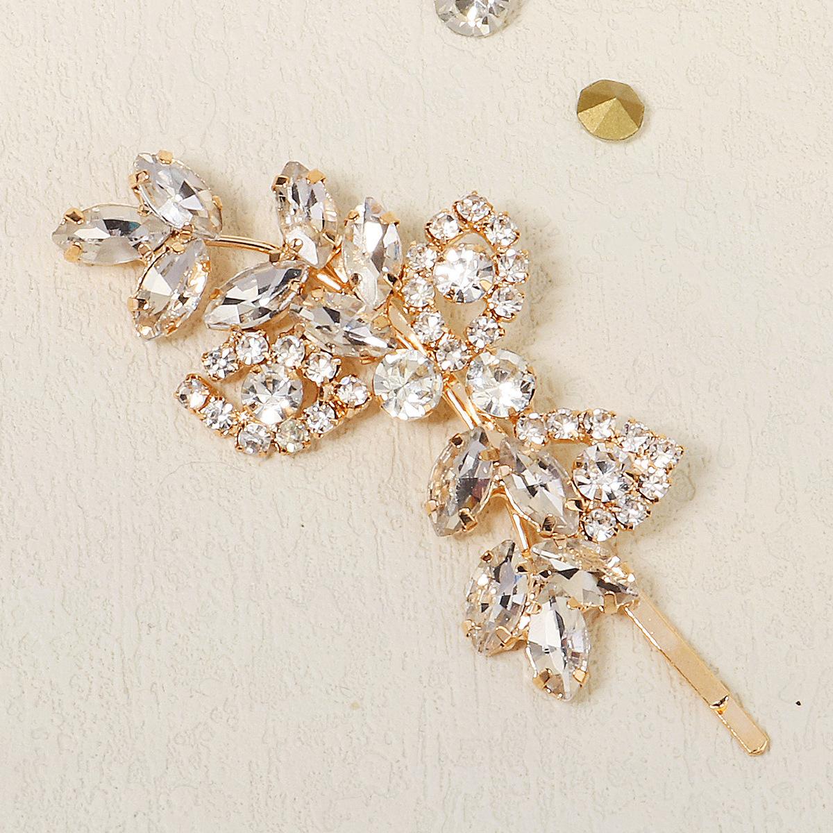 

Маленькие заколки для волос со стразами, универсальные, легкие и роскошные, боковые зажимы, женская бижутерия высокого класса, свадебные аксессуары для волос, ободки