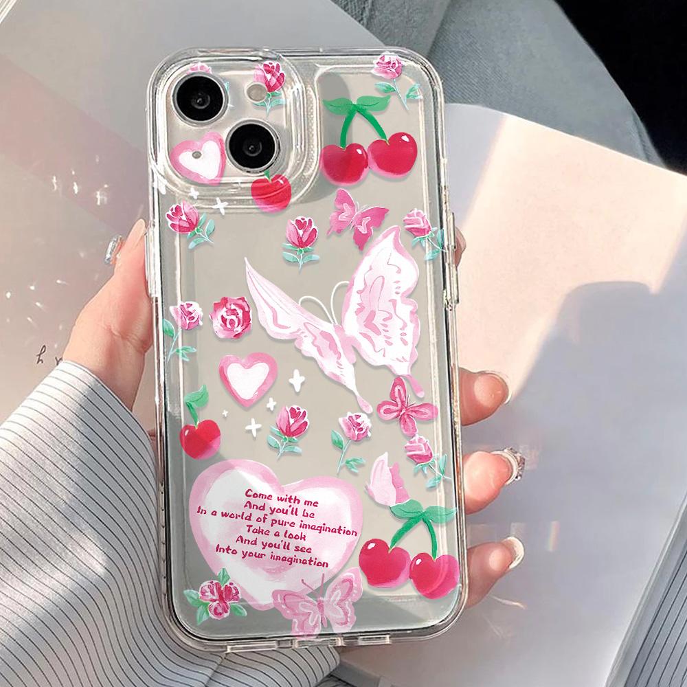 

Чохол для телефону для iPhone 11 12 13 14 15 16 17 Pro Max Чохол Samsung A36 A56 A06 A05 A15 A55 Чохол Xiaomi 11 12 Redmi 12C Note 11 12 13 9 10 C65 Милий Redmi 14C 4G чистий