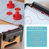 DEVESSPORT Mini Air Hockey de Table - Jeu Enfant Compact, Palets &amp; Poussoirs Inclus - Mini Jeu Enfant - 5 ans et plus